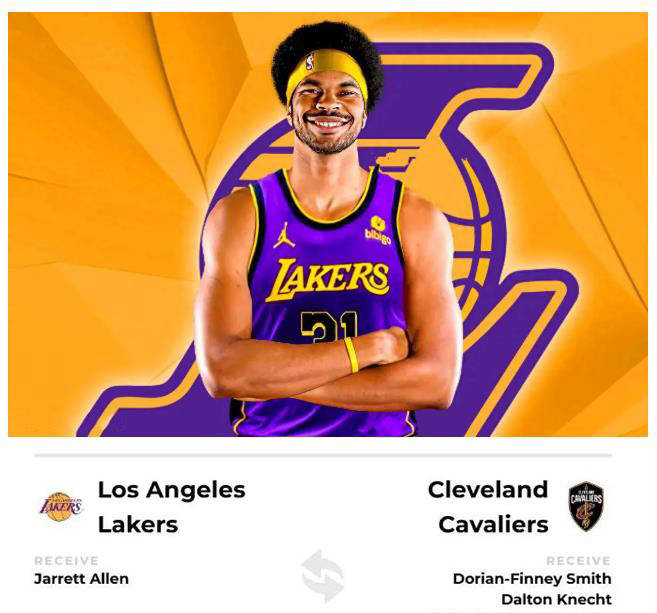 湖人4年11亿争取中锋，能有效防守约基奇与东契奇挡拆