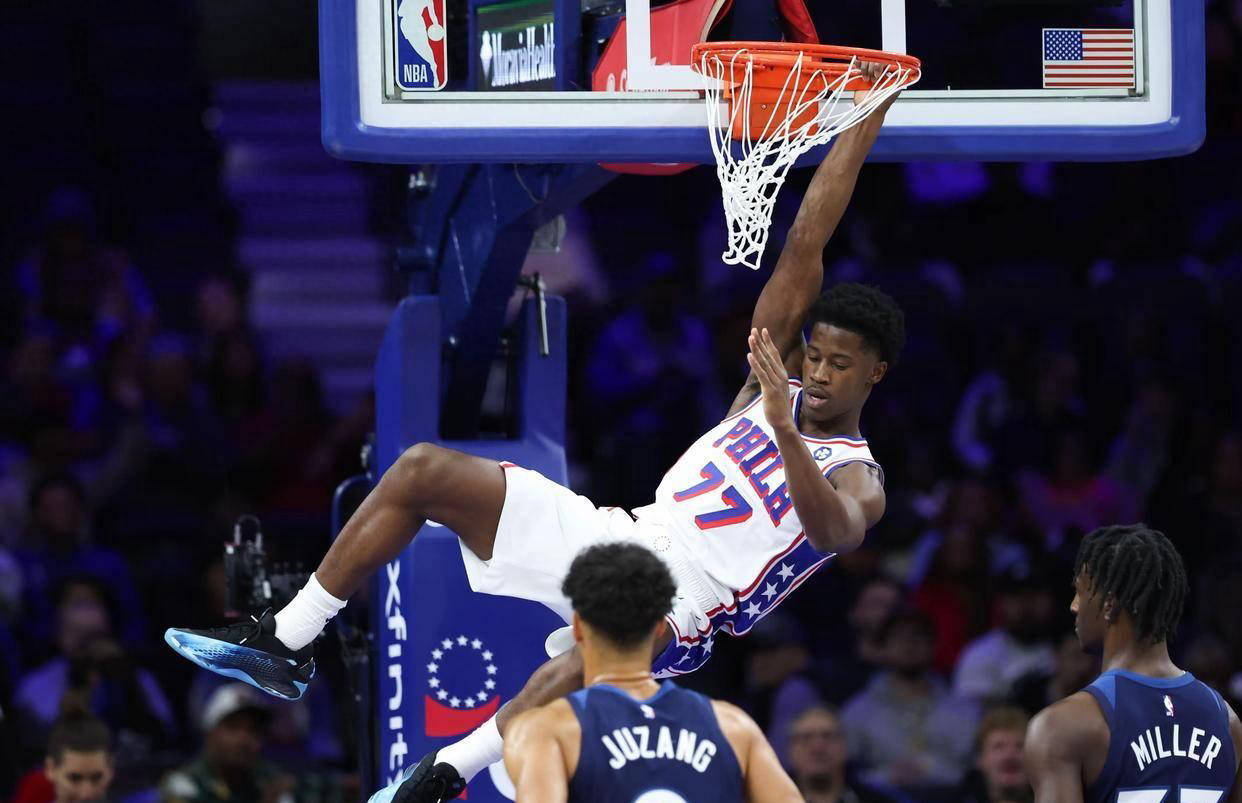 费城76人探花新星崭露头角,首秀狂砍34分创队史纪录